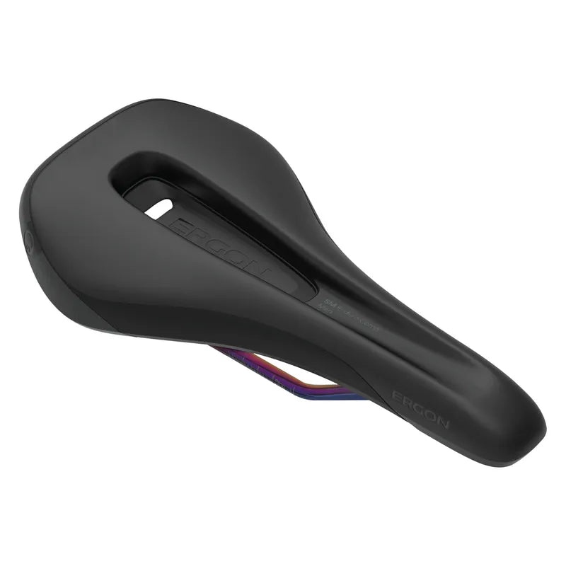 Ergon SM Enduro Comp Mens Bike Seat Stealth/Oil Slick M/L