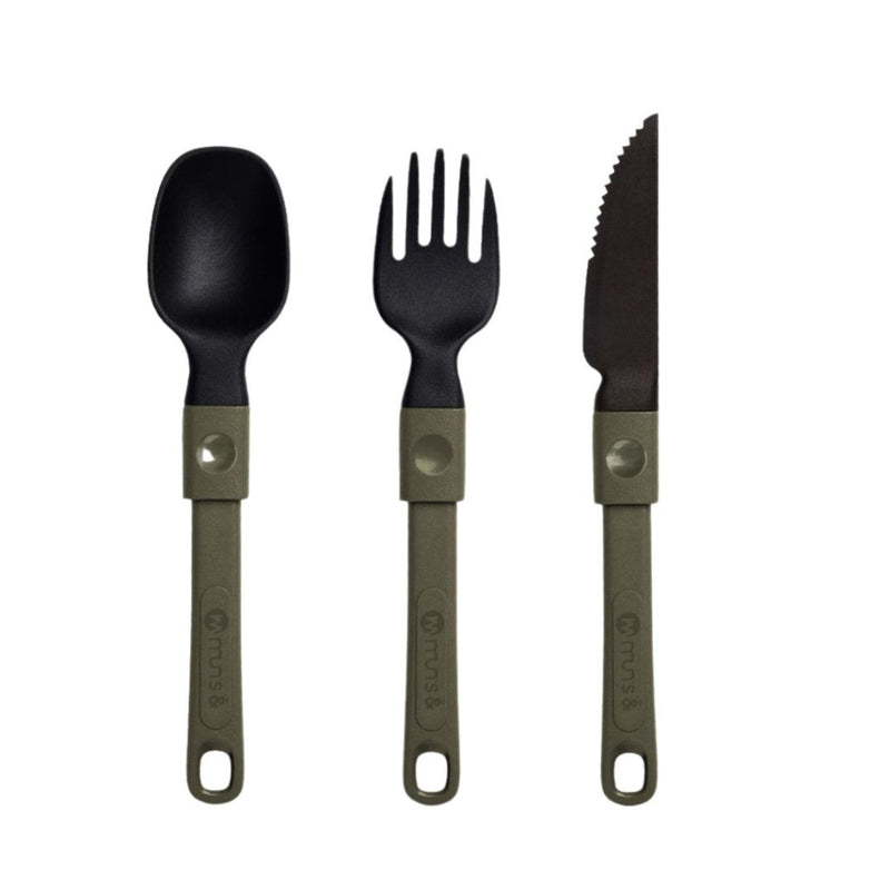 Muns Foldable 3pce Polyamide Cutlery Set