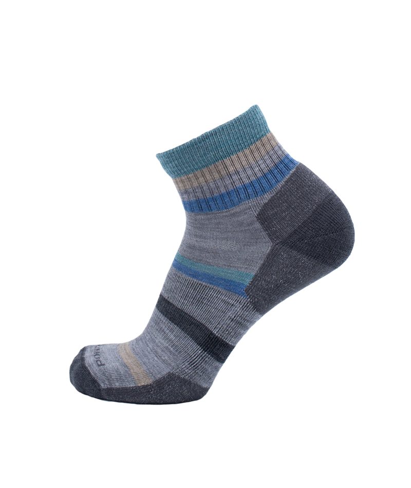 Point6 Merino Hiking Mixed Stripe Light Mini Crew Socks