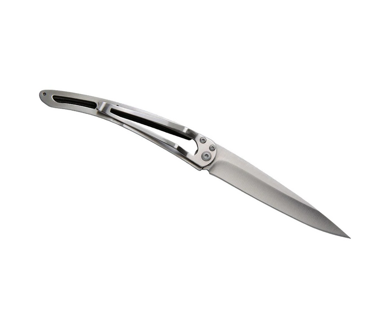 Deejo Tattoo 37g Knife with Ebony Handle, Caf?? Racer