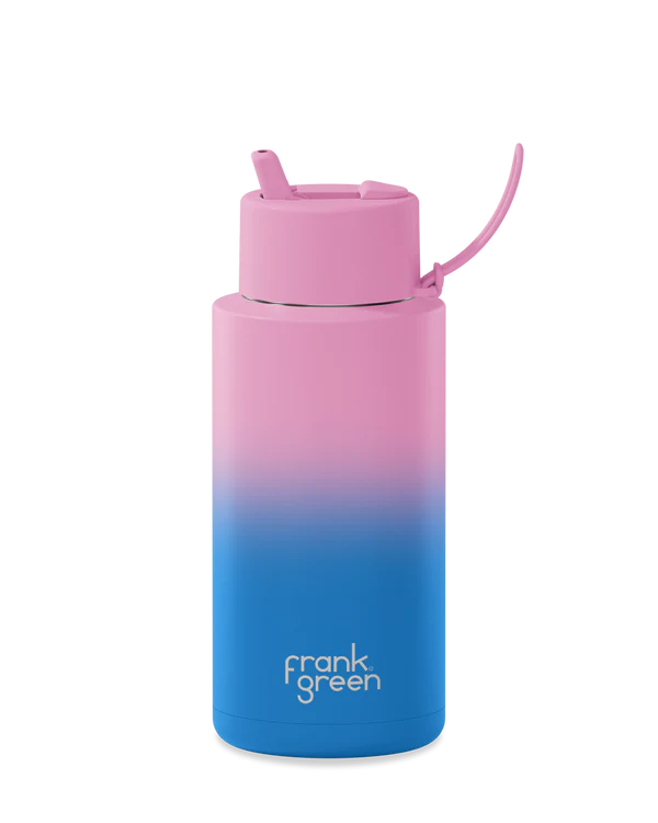 Frank Green Ceramic Reusable Bottle w/ Straw Flip Lid