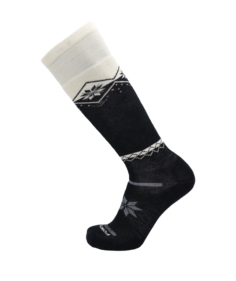 Point6 Snowflake Block Medium OTC Ski Socks