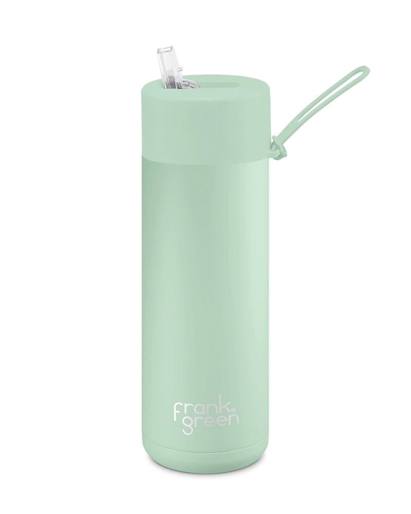 Frank Green Ceramic 20oz Reusable Bottle with Straw