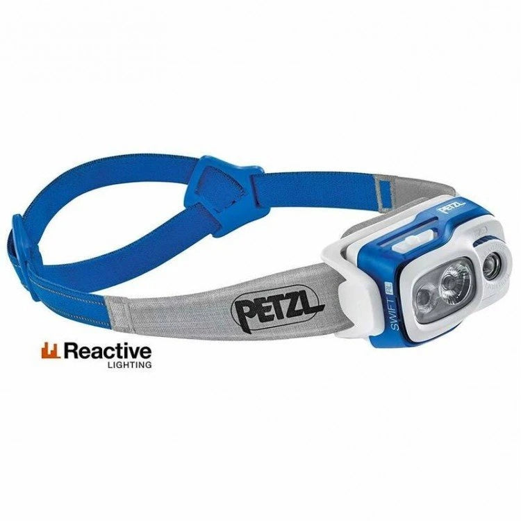 Petzl Swift RL Headlamp, 900 Lumens Blue