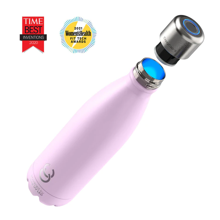 CrazyCap 500ml + UV Purifier Water Bottle 500ml