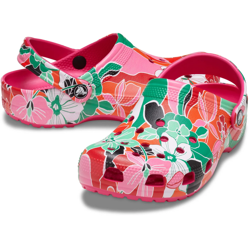 Crocs Kids Classic Clogs - Woodcut Floral