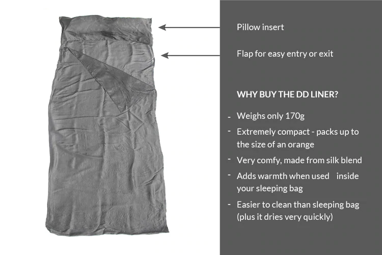 DD Hammock Sleeper, Sleeping Bag Liner