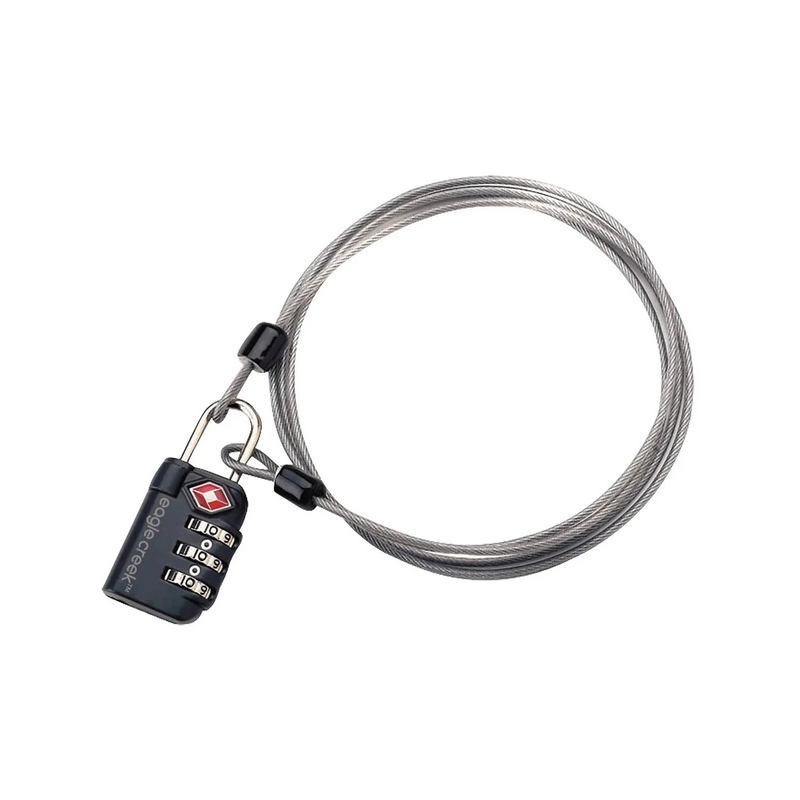 Eagle Creek Travel Safe TSA Lock & Cable  - Graphite