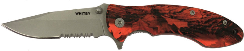 Whitby Camo Orange Knife 7cm