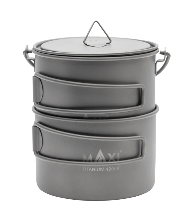 Maxi Ultra Lightweight Dual 420-750 Pot with Bail Handle