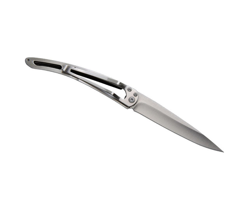 Deejo Tattoo 37g Knife with Ebony Handle, Silver Wilkinson