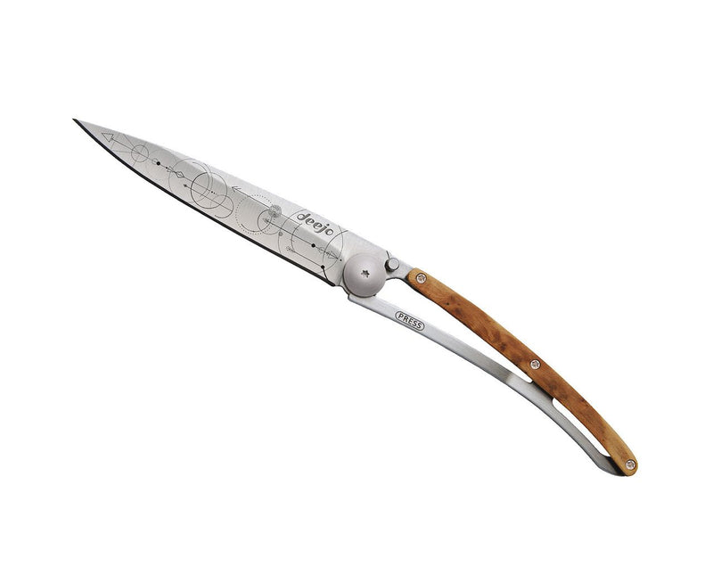 Deejo Tattoo 37g Knife with Juniper Handle, Theorem