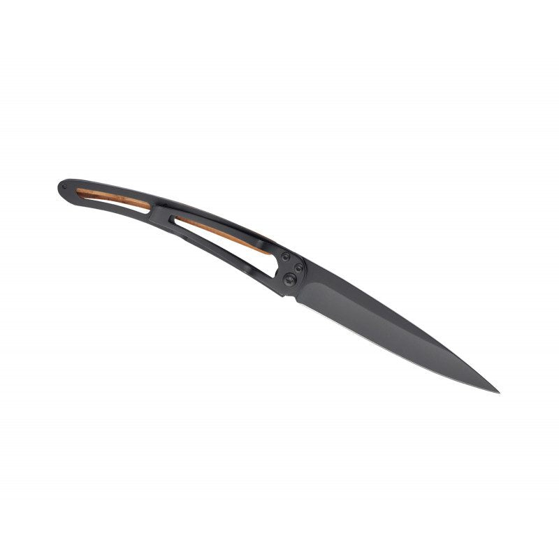 Deejo Black 37g Knife with Juniper Handle, Esoteric