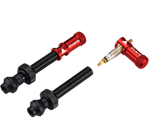 Granite Designs CNC Valve Stem / Cap Pair With Valve Core Removing Function