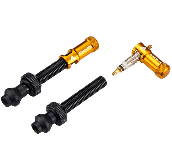 Granite Designs CNC Valve Stem / Cap Pair With Valve Core Removing Function