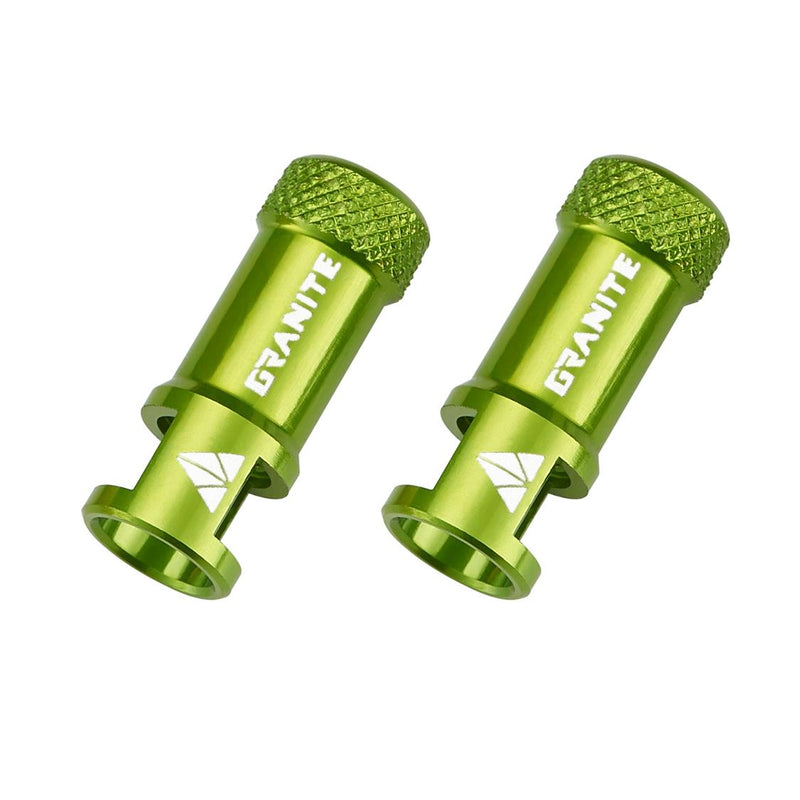 Granite Designs Juicy Nipple CNC Valve Cap Pair With Valve Core Removing Function