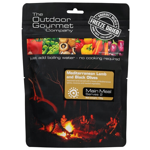 Outdoor Gourmet Mediterranean Lamb & Olives - Serves 2